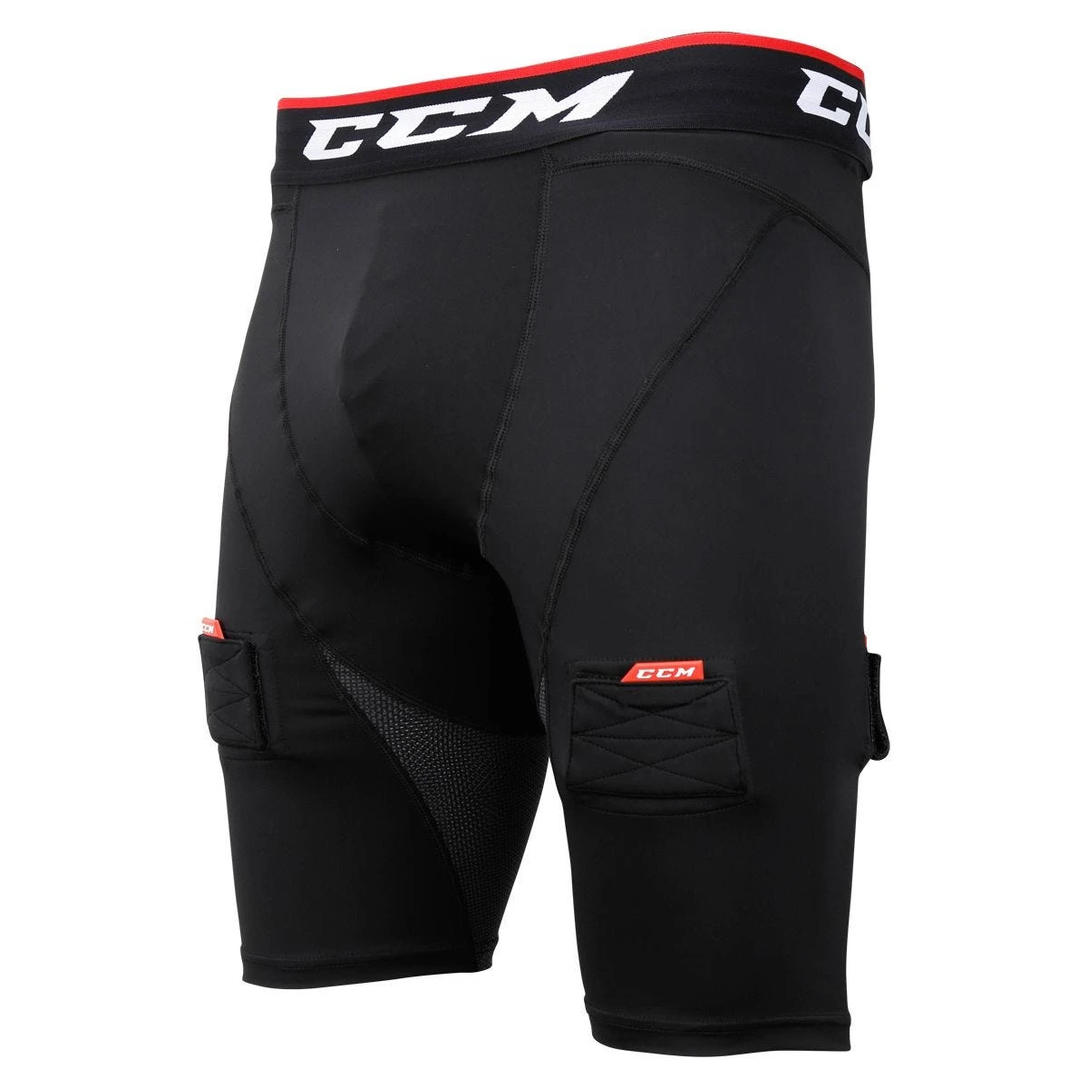 CCM Compression Shorts With Jock/Tabs For Boys 3 CCM Compression Shorts With Jock/Tabs For Boys